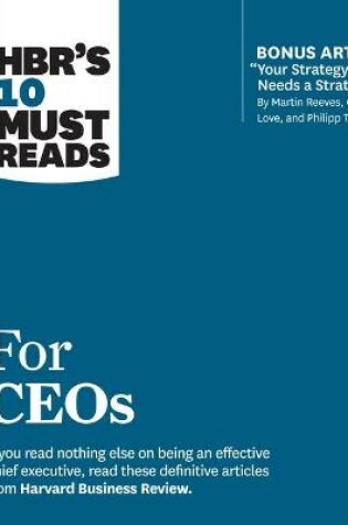 Cover of Hbr's 10 Must Reads for Ceos