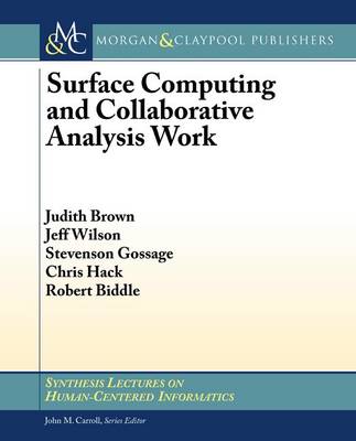 Cover of Surface Computing and Collaborative Analysis Work