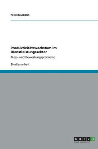 Cover of Produktivitätswachstum im Dienstleistungssektor