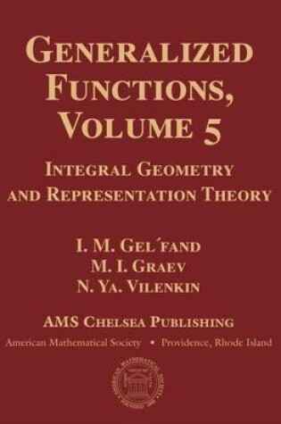 Cover of Generalized Functions, Volume 5