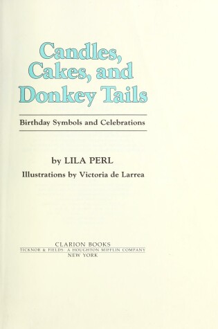 Cover of Candle Cakes, Donkey Tails