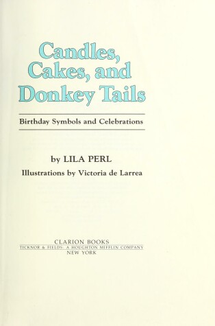 Book cover for Candle Cakes, Donkey Tails