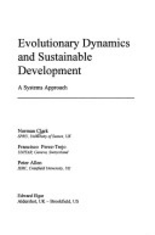 Cover of Evolutionary Dynamics and Sustainable Development