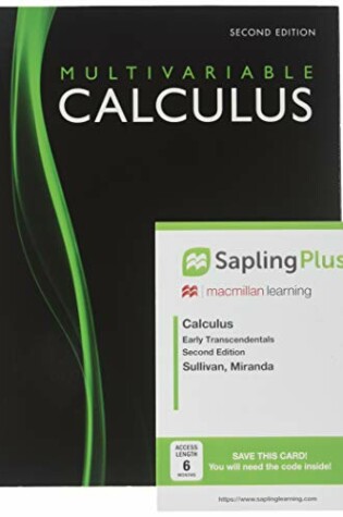 Cover of Calculus: Early Transcendentals, Multivariable 2e & Saplingplus for Calculus 2e (Single Term Access)