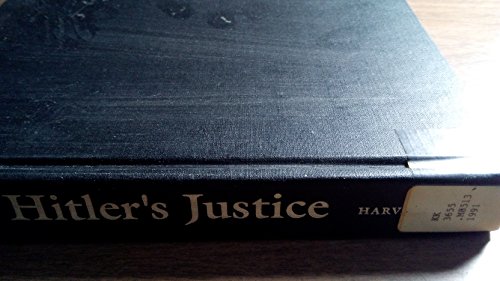 Book cover for Hitler's Justice