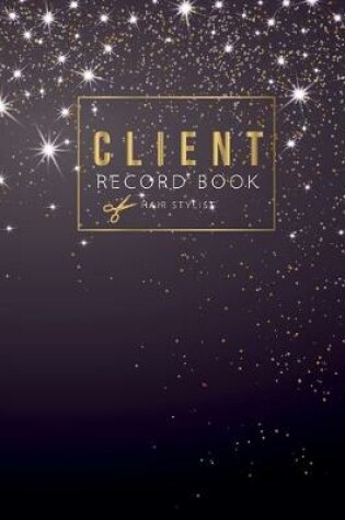 Cover of Client record book hair stylist