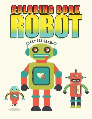 Book cover for coloring book robot