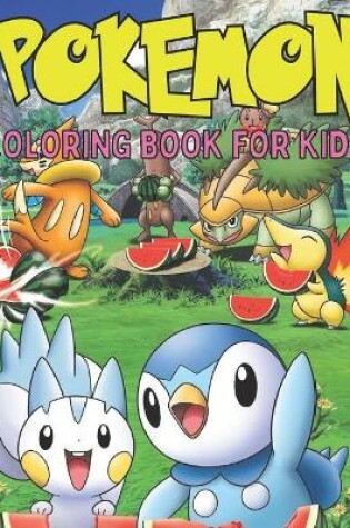 Cover of Pokemon coloring book for kids