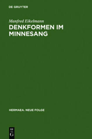 Cover of Denkformen Im Minnesang