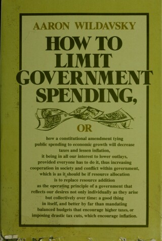 Book cover for How to Limit Government Spending