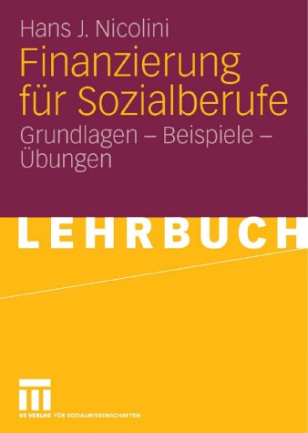 Book cover for Finanzierung Fur Sozialberufe