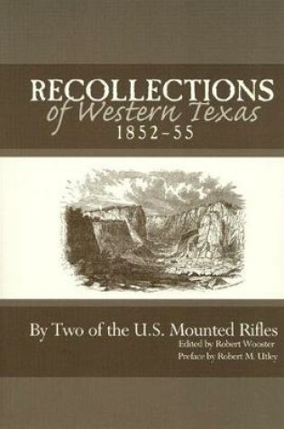 Cover of Recollections of Western Texas, 1852-55