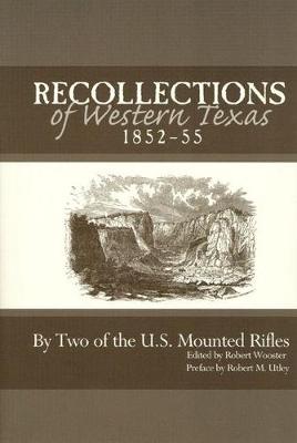 Book cover for Recollections of Western Texas, 1852-55