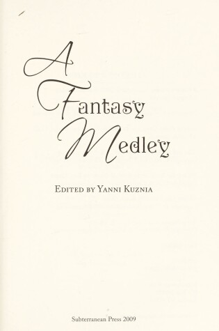 Cover of A Fantasy Medley