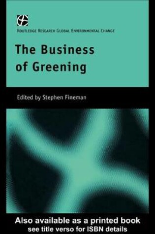 Cover of The Business of Greening