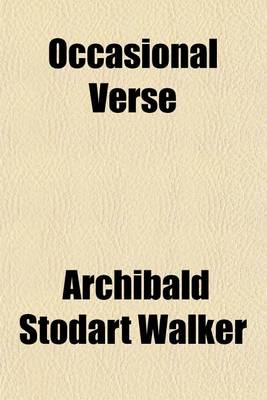 Book cover for Occasional Verse