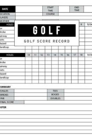 Cover of Golf Score Record