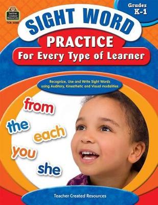 Book cover for Sight Word Practice for Every Type of Learner Grades K-1