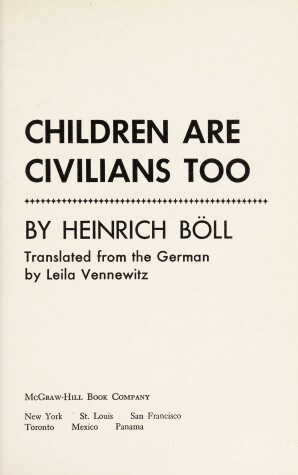 Book cover for Children Are Civilians Too
