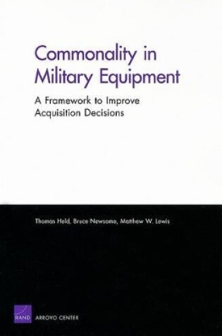 Cover of Commonality in Military Equipment