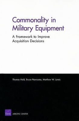 Book cover for Commonality in Military Equipment