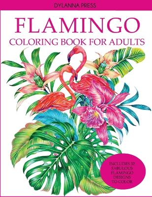 Book cover for Flamingo Coloring Book for Adults