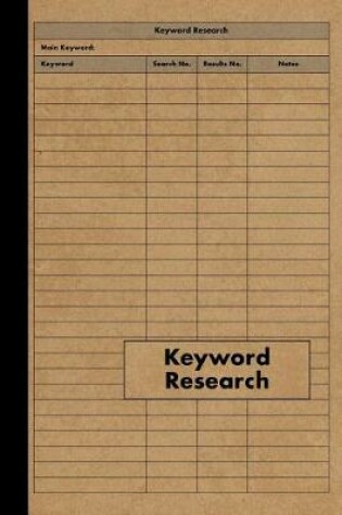 Cover of Keyword Research Notebook