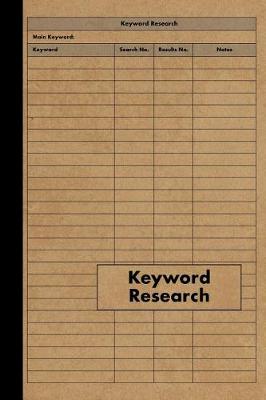 Book cover for Keyword Research Notebook