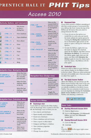 Cover of Pearson Access 2010 PHIT Tip