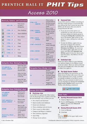 Book cover for Pearson Access 2010 PHIT Tip