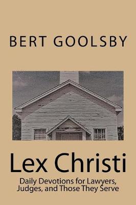 Book cover for Lex Christi