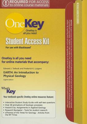 Book cover for OneKey Blackboard, Student Access Kit, Earth