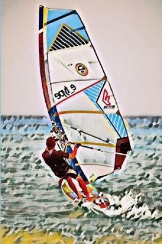 Cover of Windsurfing Lovers Blank Lined Journal Notebook