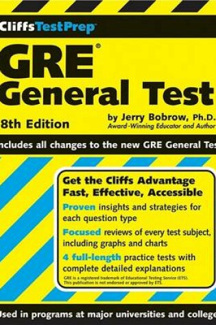 Cover of CliffsTestPrepGRE General Test