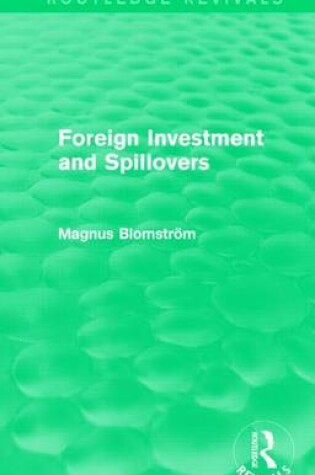 Cover of Foreign Investment and Spillovers