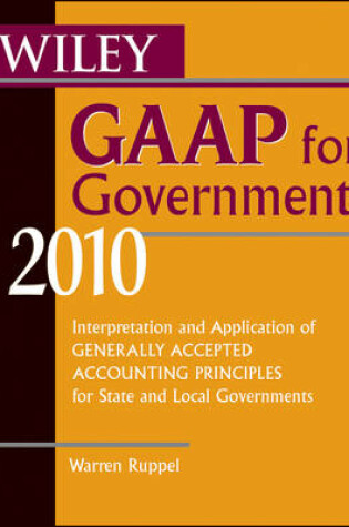 Cover of Wiley GAAP for Governments 2010