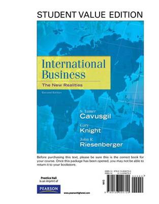 Book cover for International Business: Student Value Edition