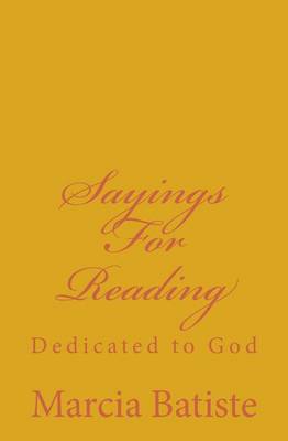 Book cover for Sayings for Reading