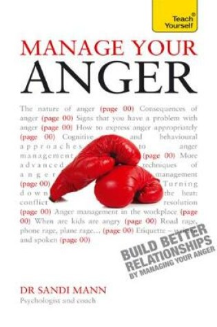 Cover of Manage Your Anger: Teach Yourself