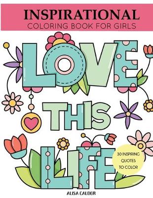 Book cover for Inspirational Coloring Book for Girls