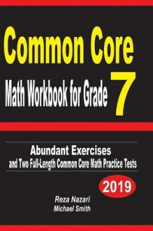 Cover of Common Core Math Workbook for Grade 7