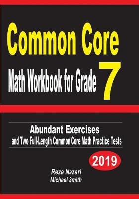 Book cover for Common Core Math Workbook for Grade 7