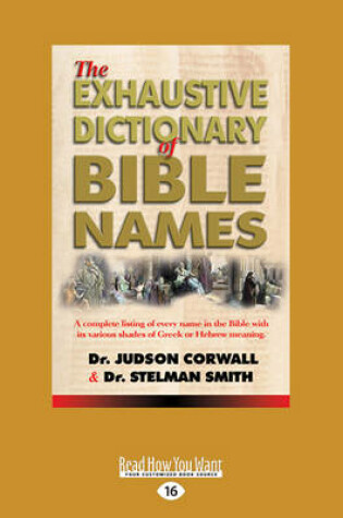 Cover of The Exhaustive Dictionary of Bible Names