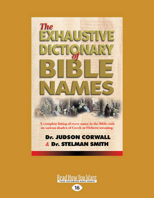 Book cover for The Exhaustive Dictionary of Bible Names