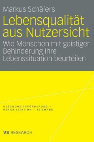 Cover of Lebensqualitat Aus Nutzersicht