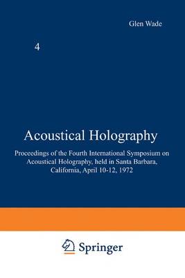 Book cover for Acoustical Holography