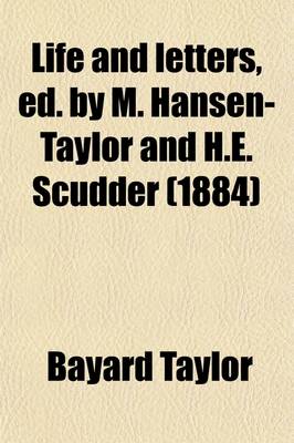 Book cover for Life and Letters, Ed. by M. Hansen-Taylor and H.E. Scudder