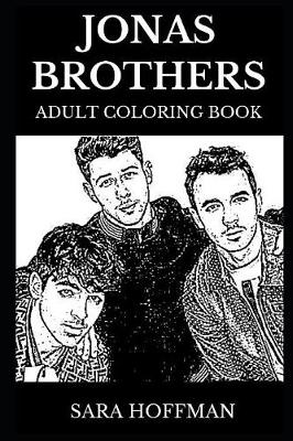 Cover of Jonas Brothers Adult Coloring Book