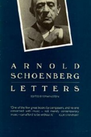 Cover of Arnold Schoenberg Letters