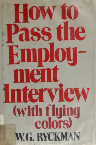 Cover of How to Pass the Employment Interview